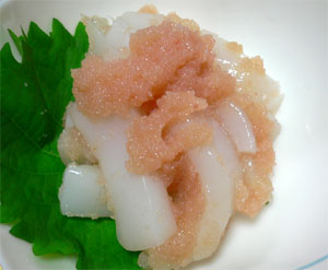 焼津屋料理レシピ 明太子ともんごいかの和え物