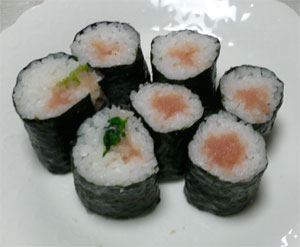 焼津屋料理レシピ たらこの料理 たらこの細まき寿司