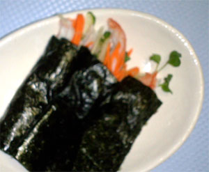 野菜の手巻き寿司